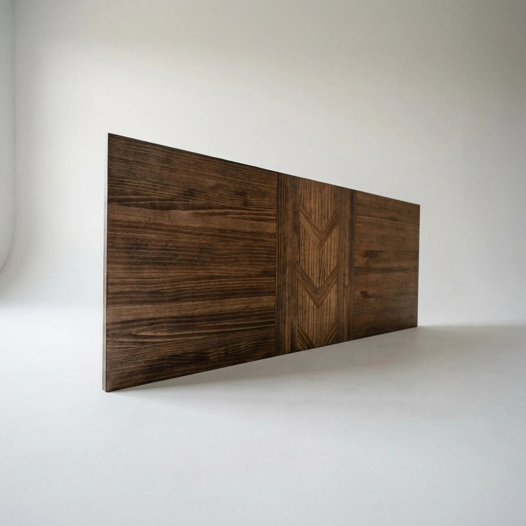 ETNIC Cabecero de cama de madera maciza.