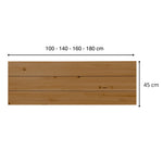 HIYORI Cabecero de cama de madera maciza. Acabado 