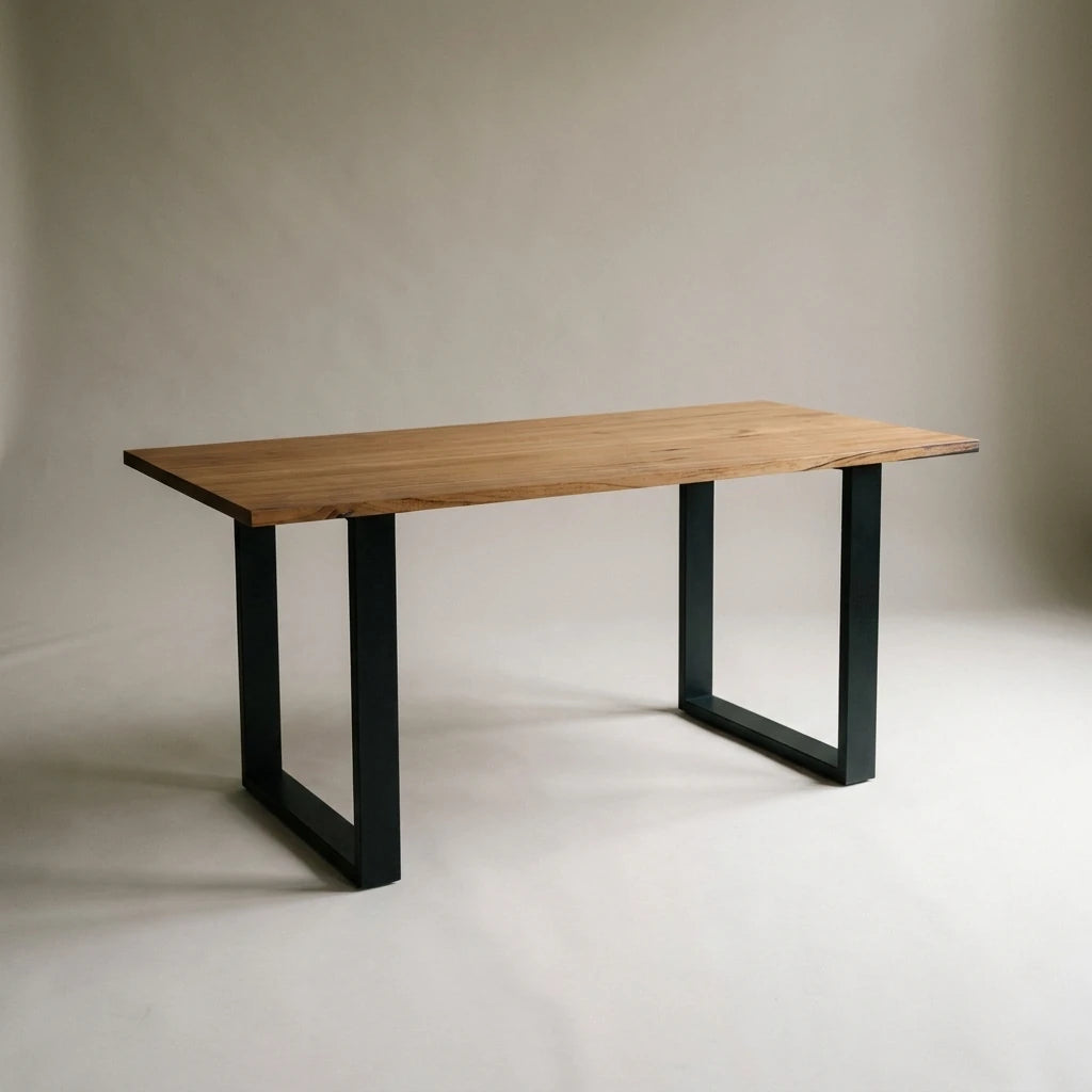 KASA Solid wood dining table. "DARK" finish.