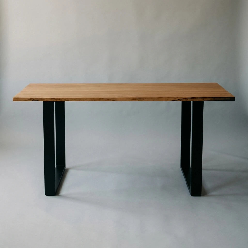 KASA Solid wood dining table. "DARK" finish.