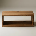 KINPU Solid wood floating bedside table. 