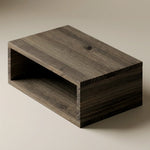 KINPU Solid wood floating bedside table. 