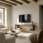 MIUNE Mueble para TV de madera maciza. Acabado 