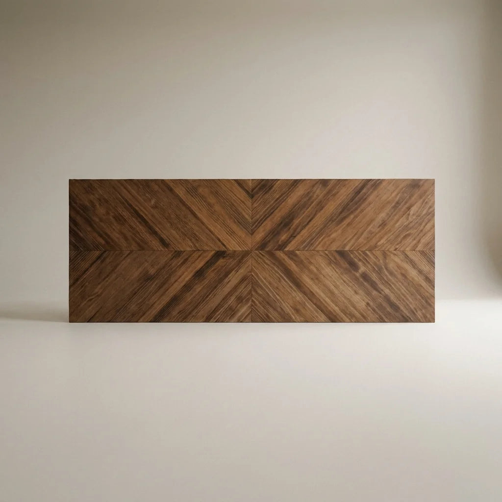 MOSAIC Tête de lit chevrons en bois massif.