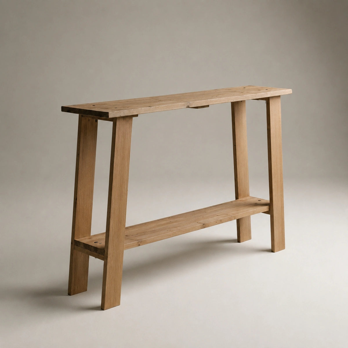 NASU Console - Hallway table in solid wood. "DARK" finish.
