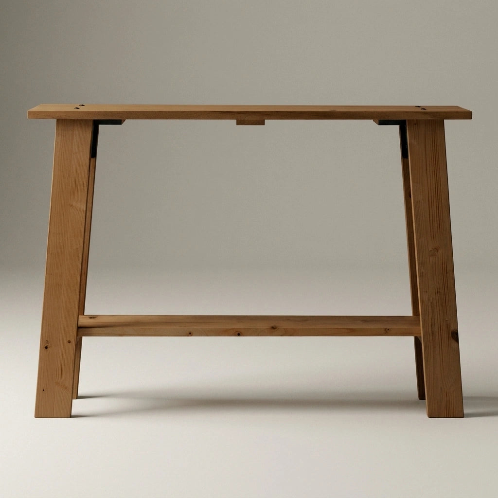 NASU Console - Hallway table in solid wood. "DARK" finish.