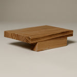 ONTAKE Floating bedside table in solid wood. 