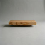 ONTAKE Floating bedside table in solid wood. 