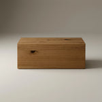 TONE Solid wood floating bedside table with drawer. 