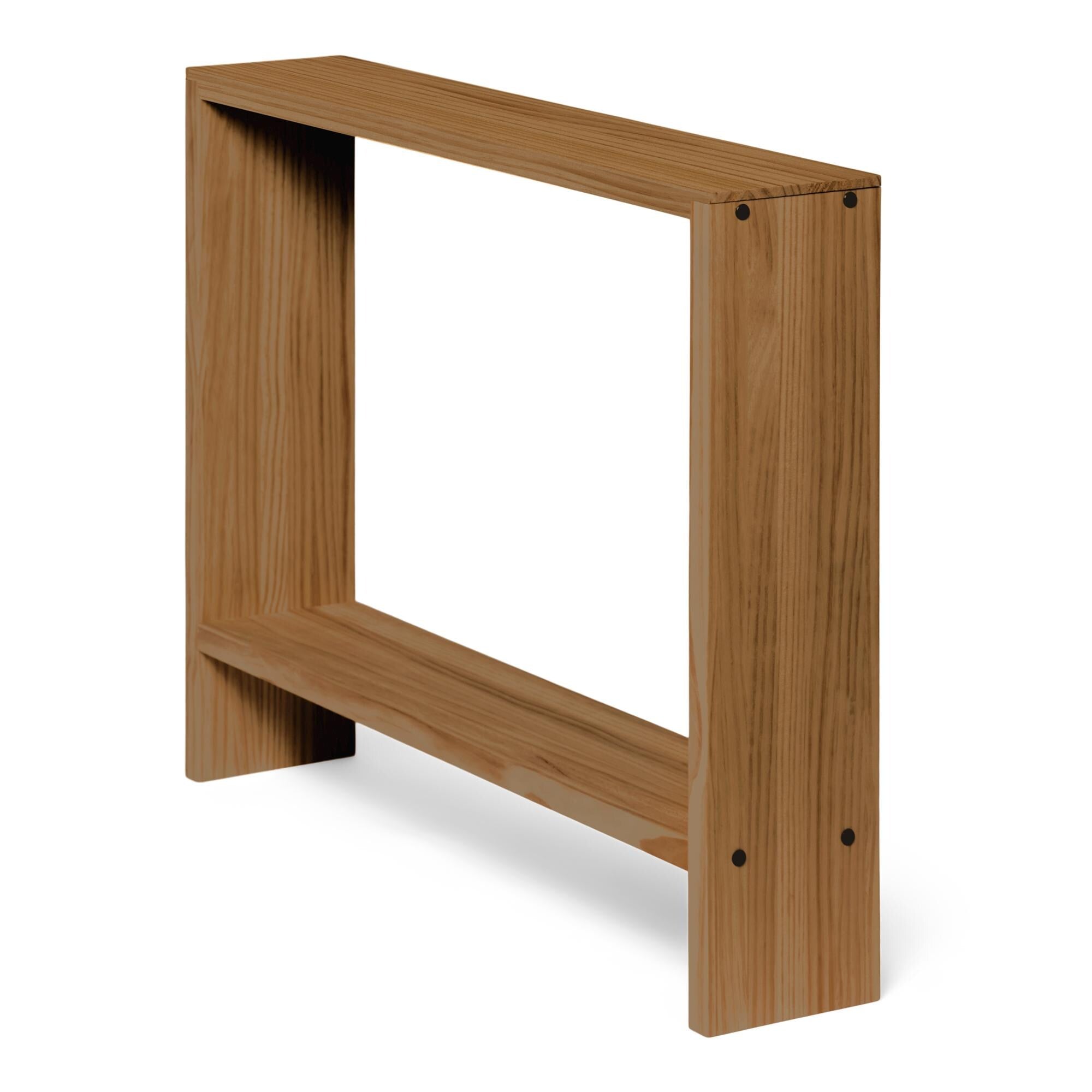 AGANO Consola - Recibidor de madera maciza. Acabado "D A R K".