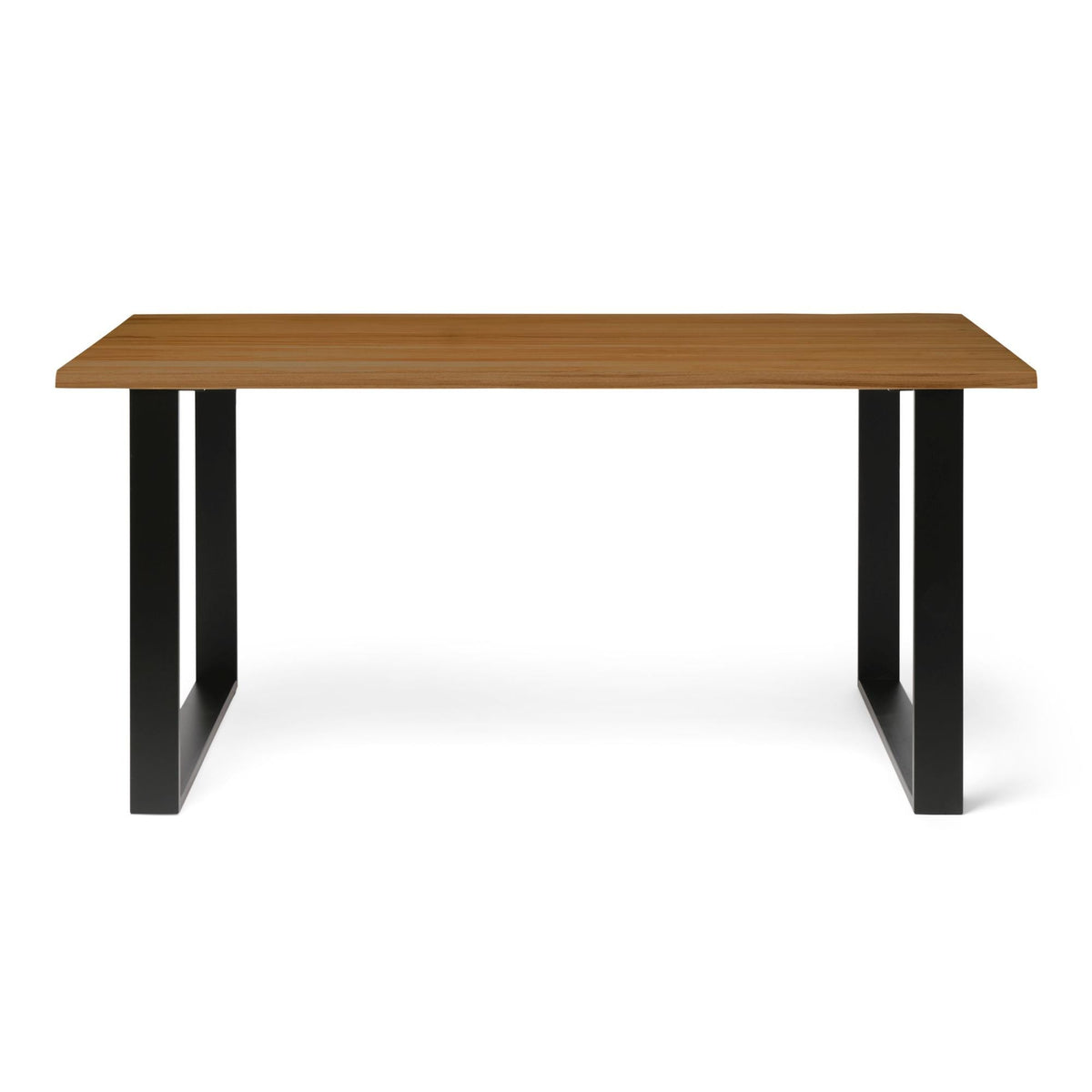 GASSAN Solid wood dining table with sharp edges. "DARK" finish.
