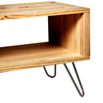 HIRA Mueble para TV de madera maciza. Acabado 