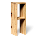 IWAKI Table de nuit en bois massif. Acabado 