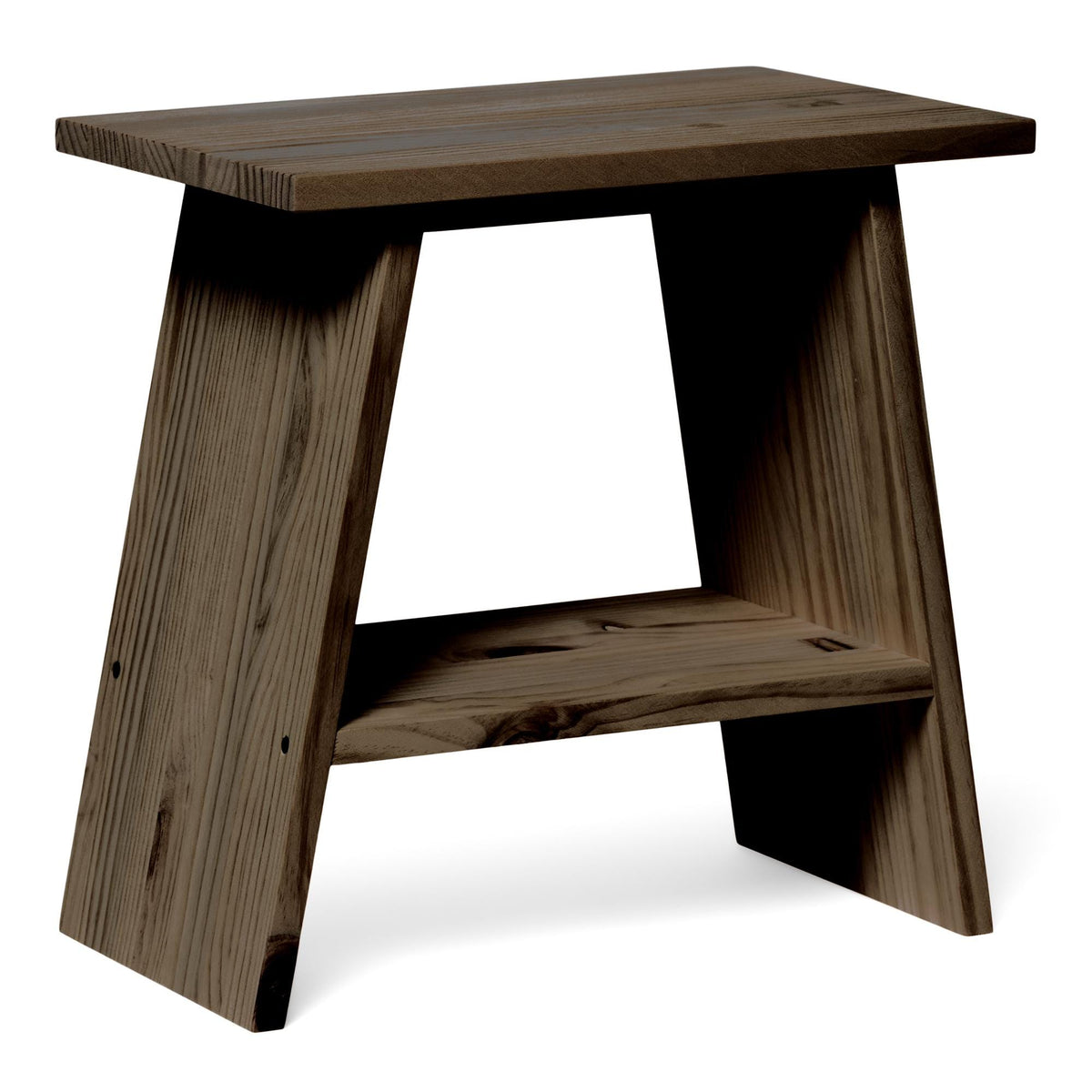 OOBAMI Solid wood bedside table. "RAWGRAY" finish.