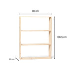 TSURUGI Estantería - Librería. Altura 106,5 cm. Acabado 