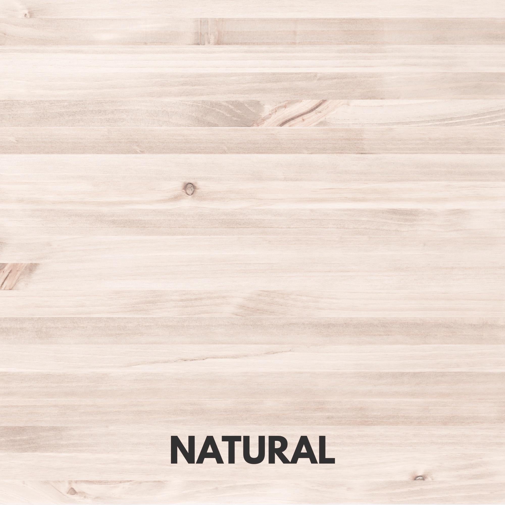 HAKKODA Mesa de comedor de madera maciza en espiga.