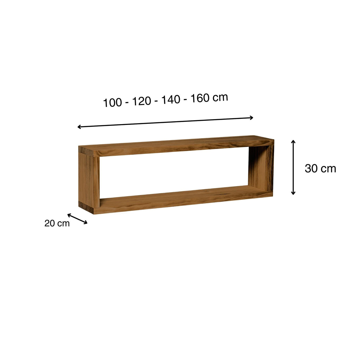 MIUNE Solid wood TV stand. "DARK" finish.