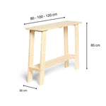 NASU Consola - Recibidor de madera maciza. Acabado 