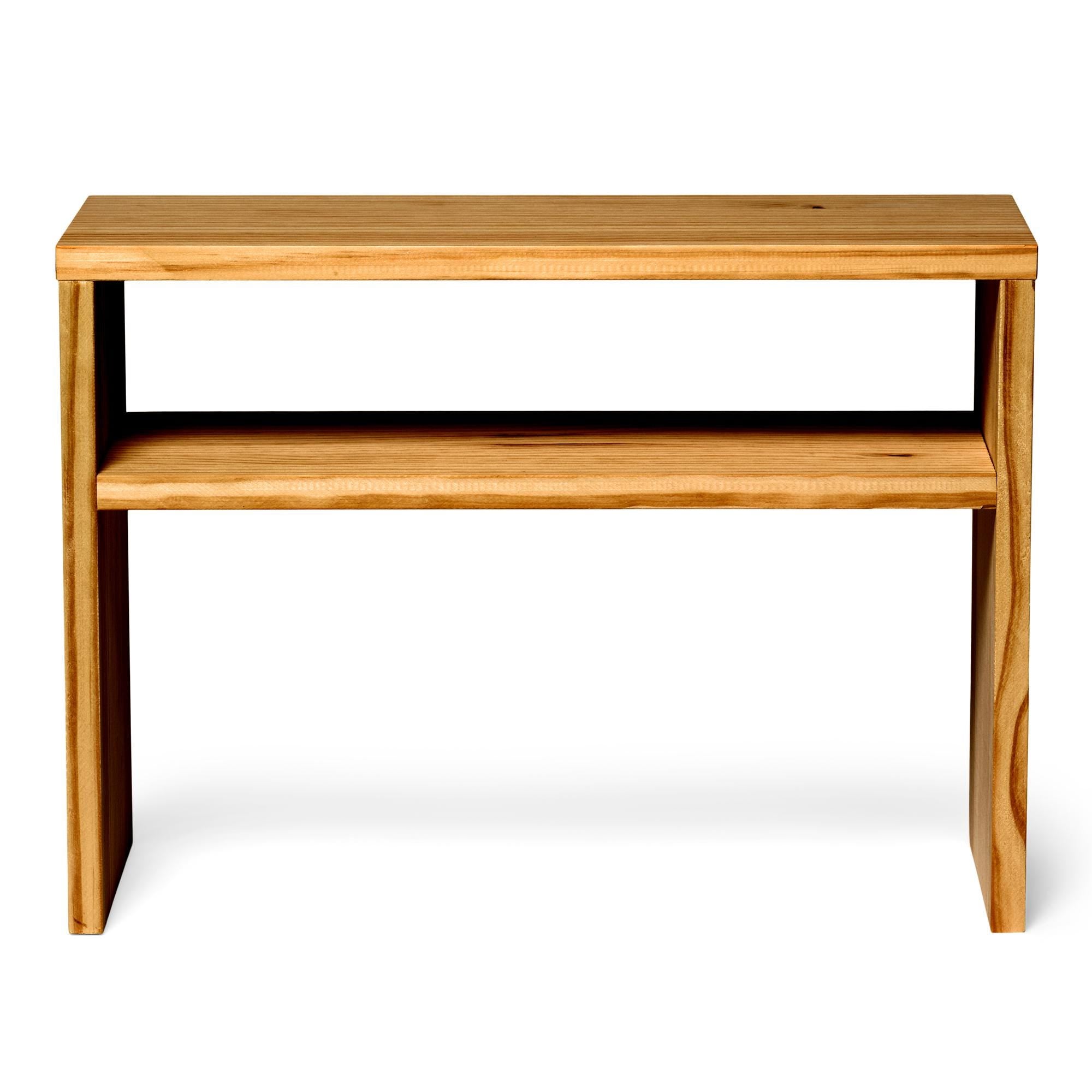 HOO Mesita de noche de madera maciza. Acabado "O A K".