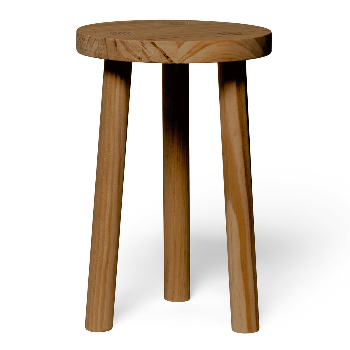 KARASAWA Stool - Solid wood bedside table. "DARK" finish.