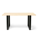 KASA Mesa de comedor de madera maciza. Acabado 