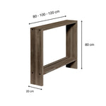 AGANO Consola - Recibidor de madera maciza. Acabado 