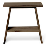 OOBAMI Table de nuit en bois massif. Accabado 