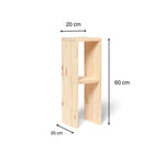 IWAKI Solid wood bedside table. 