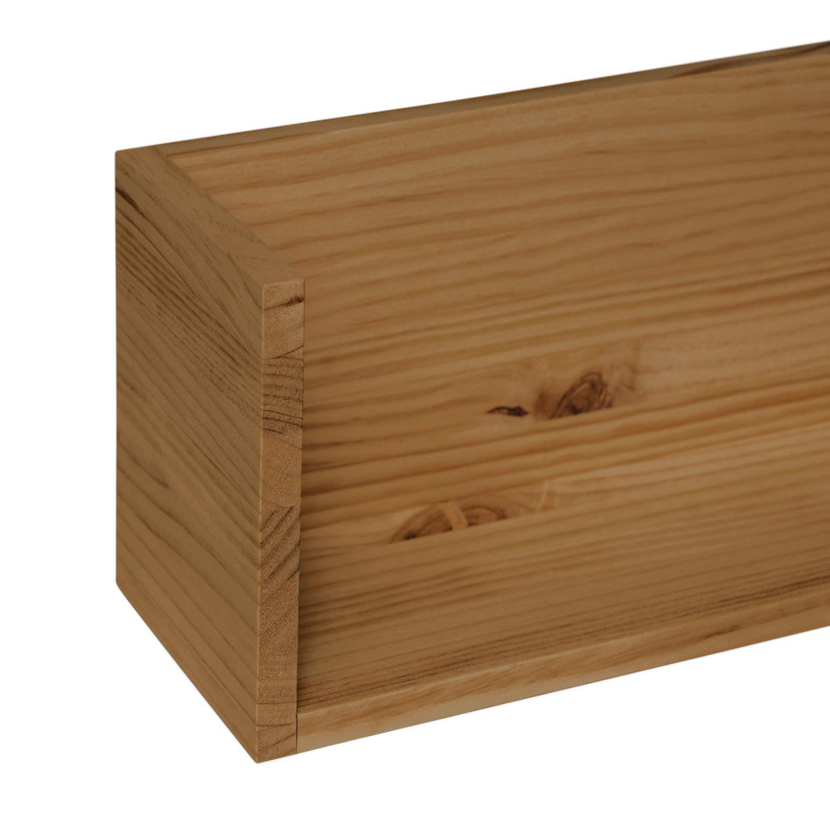 KISO Solid wood shelf. "DARK" finish.