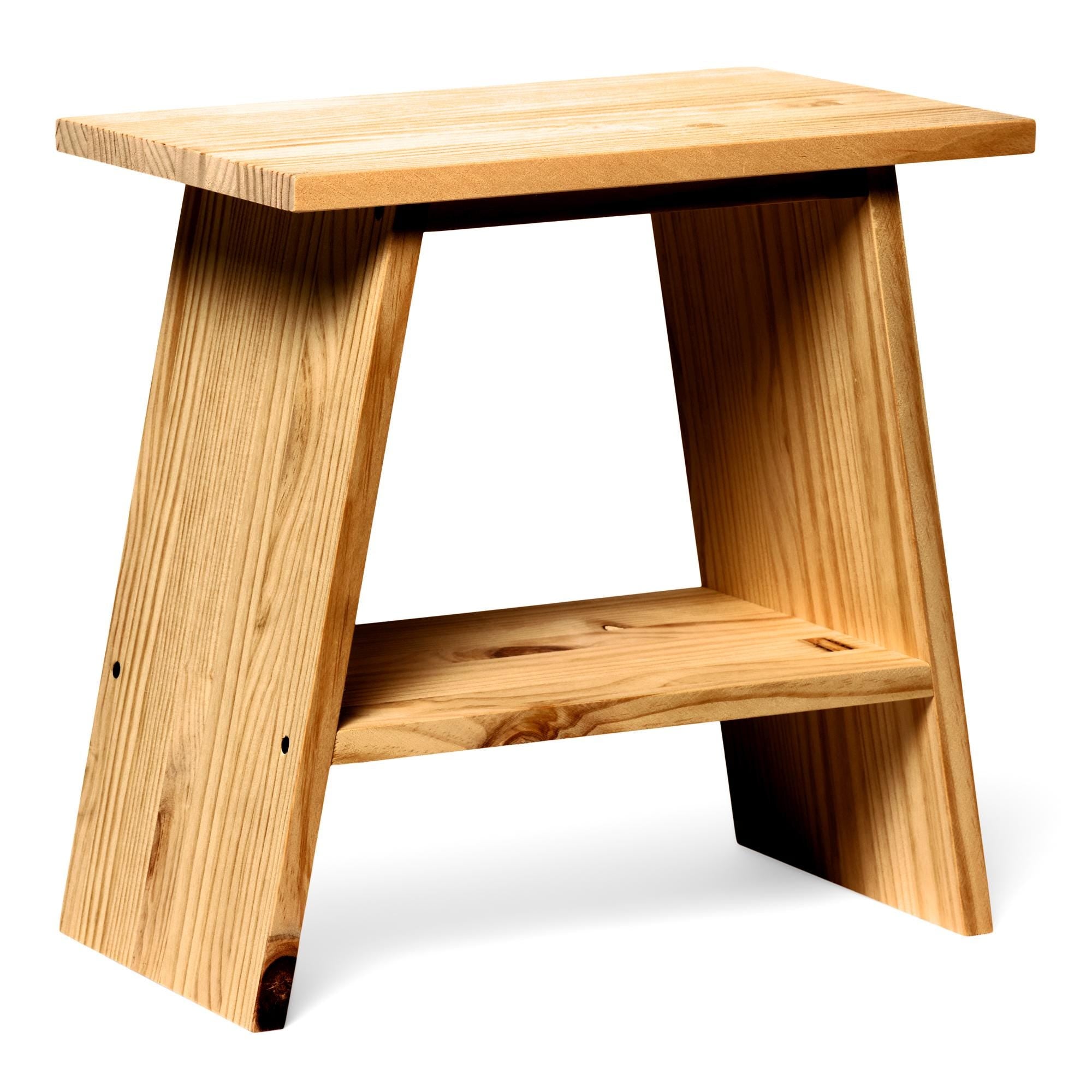 OOBAMI Mesita de noche de madera maciza. Acabado "O A K".