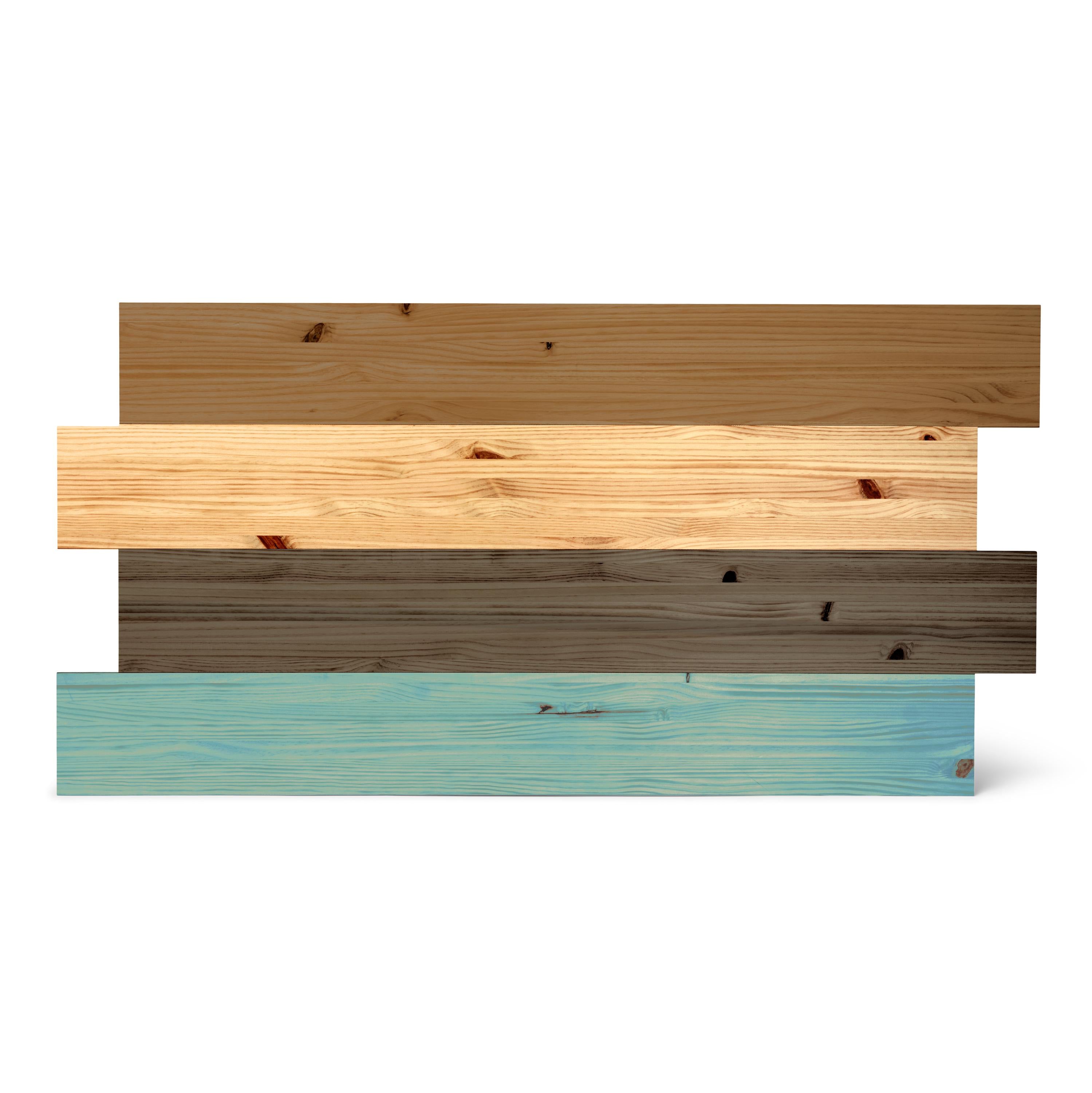 HIGASHI Cabecero de madera maciza. Altura: 80 cm. Acabado "C O L O R S".