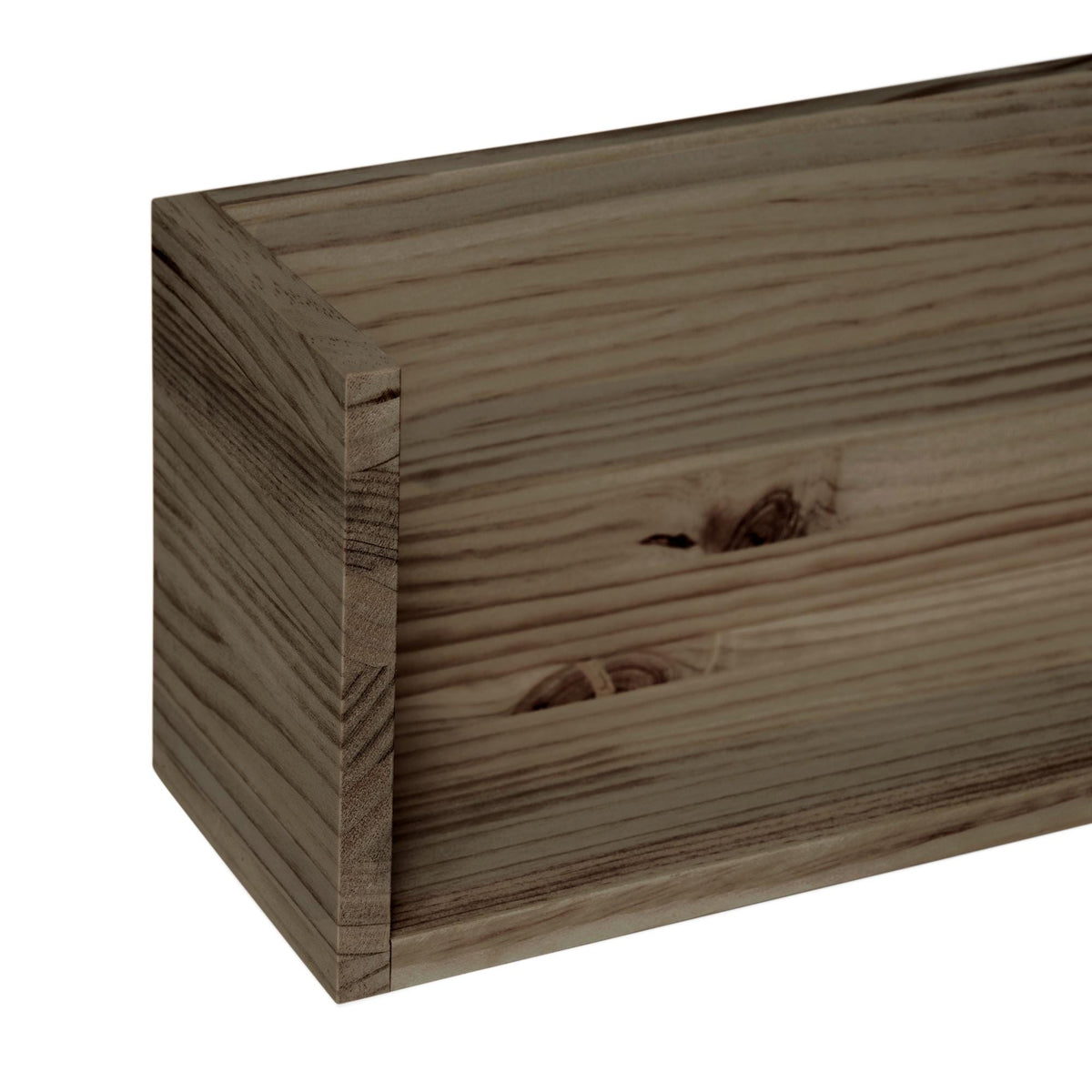 KISO Solid wood shelf. "RAWGRAY" finish.