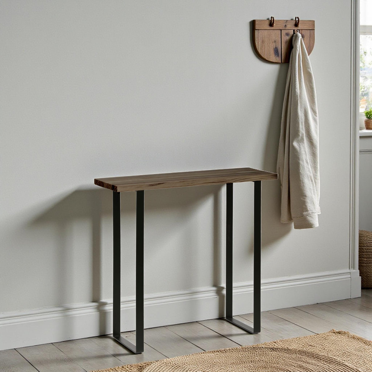 ARAKAWA Consola - Recibidor de madera maciza. Acabado 