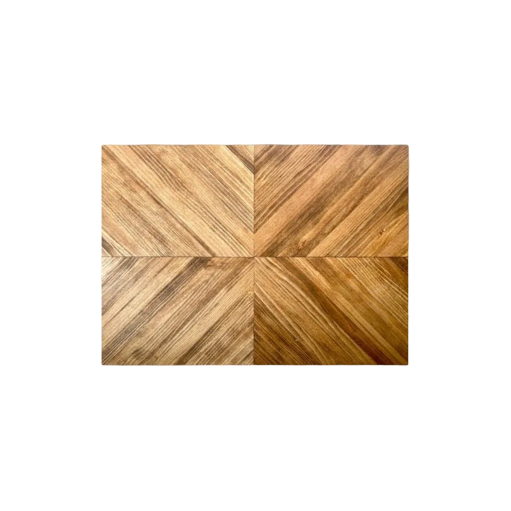 MOSAIC Solid wood herringbone headboard.