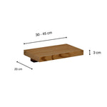 ONTAKE Floating bedside table in solid wood. 