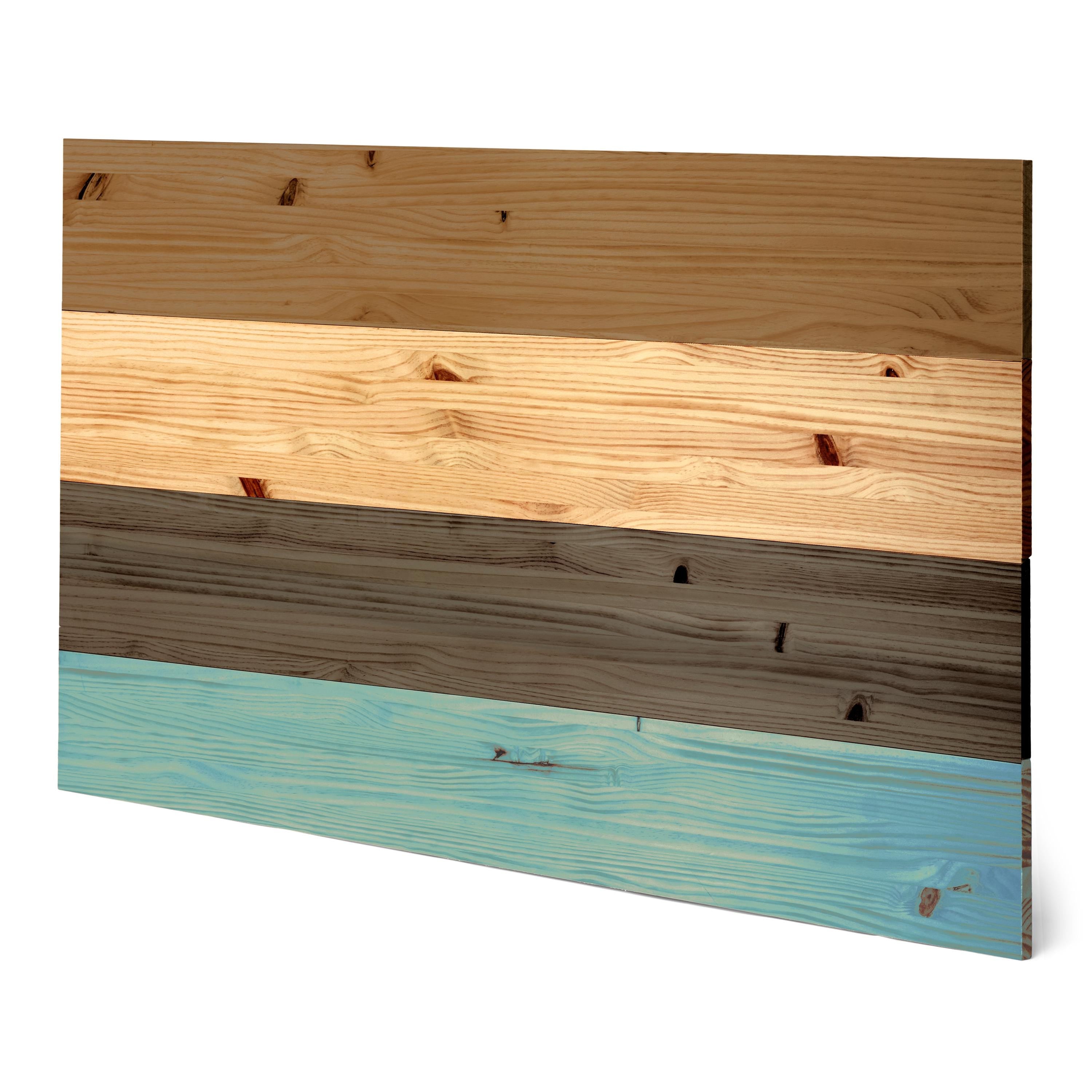 FUJI Cabecero de madera maciza. Altura: 80 cm. Acabado "C O L O R S".