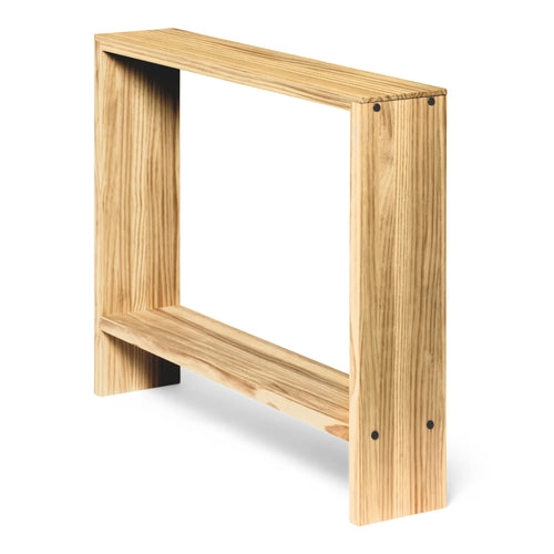 Detalle veta madera maciza consola AGANO