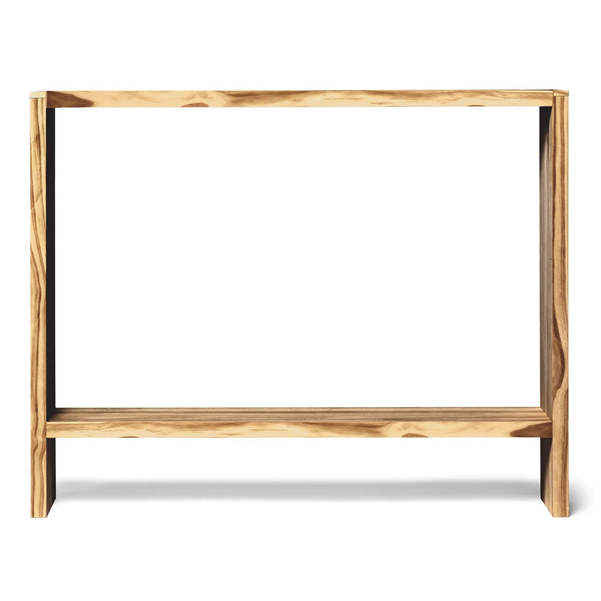Consola AGANO vista lateral diseño madera maciza