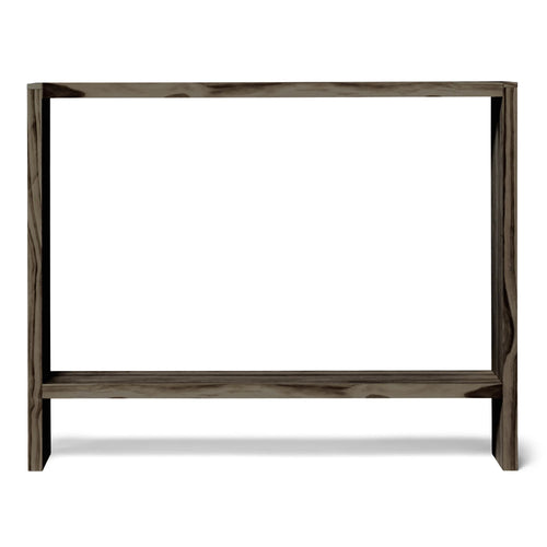 Consola AGANO acabado RAW GRAY vista frontal madera maciza