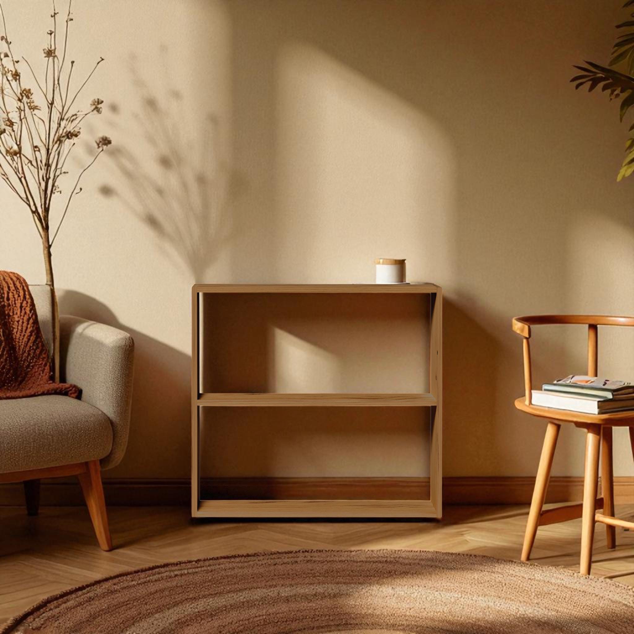 TSURUGI Estantería - Librería. Altura 73,5 cm. Acabado "D A R K"