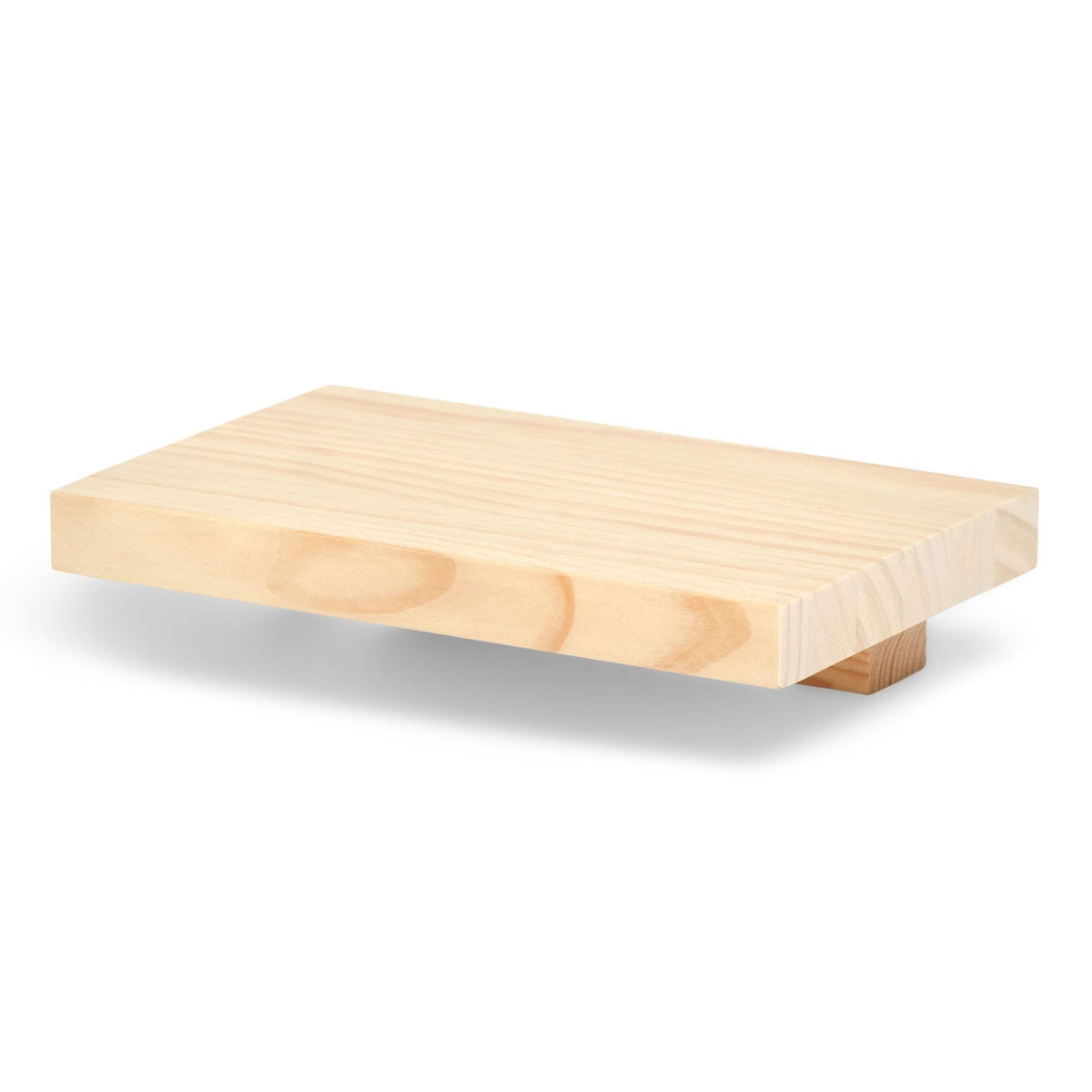 ONTAKE Floating bedside table in solid wood. "NATURAL" finish.