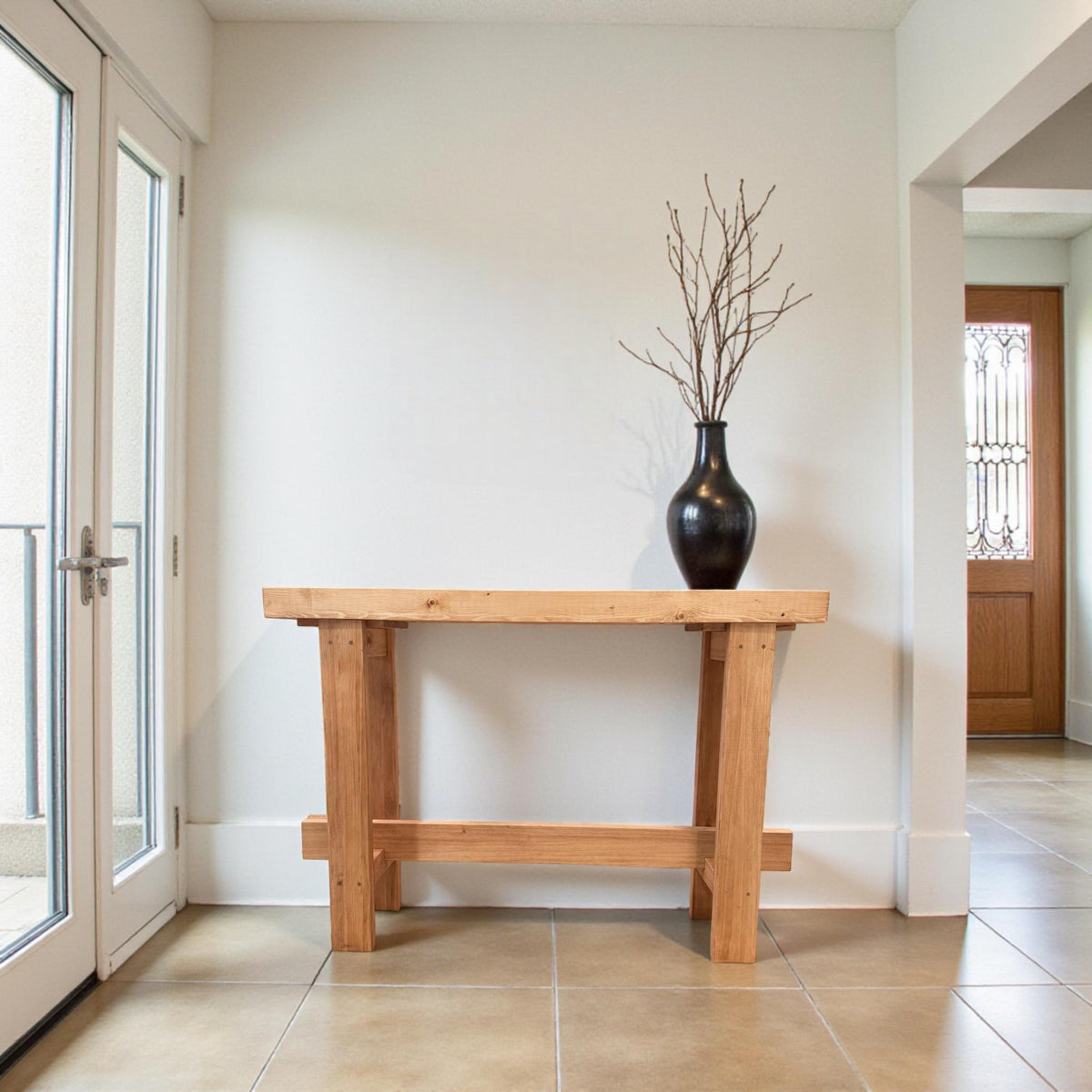 SHARI Consola - Recibidor de madera maciza. Acabado 