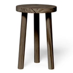 KARASAWA Taburete - Mesita de noche de madera maciza. Acabado 