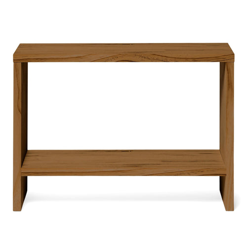 AKAISHI Table de nuit en bois massif. Acabado "DARK".