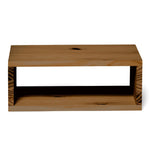 KINPU Solid wood floating bedside table. 