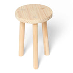 KARASAWA Taburete - Mesita de noche de madera maciza. Acabado 