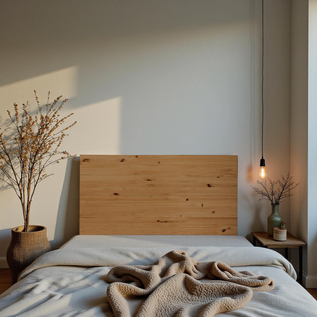 FUJI Cabecero de madera maciza. Acabado 