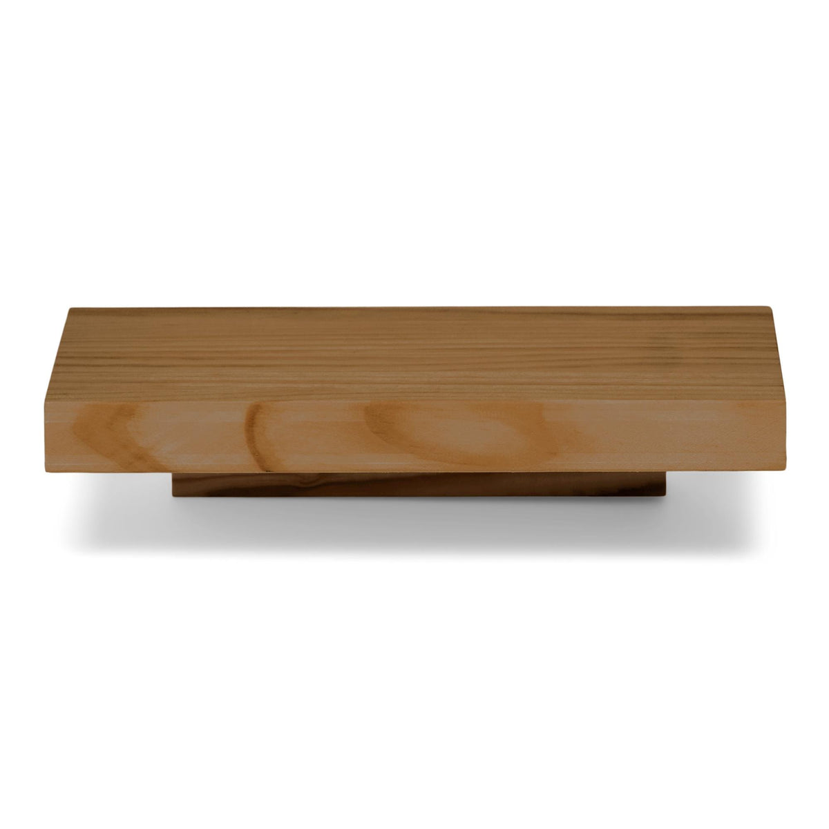 ONTAKE Floating bedside table in solid wood. "DARK" finish.