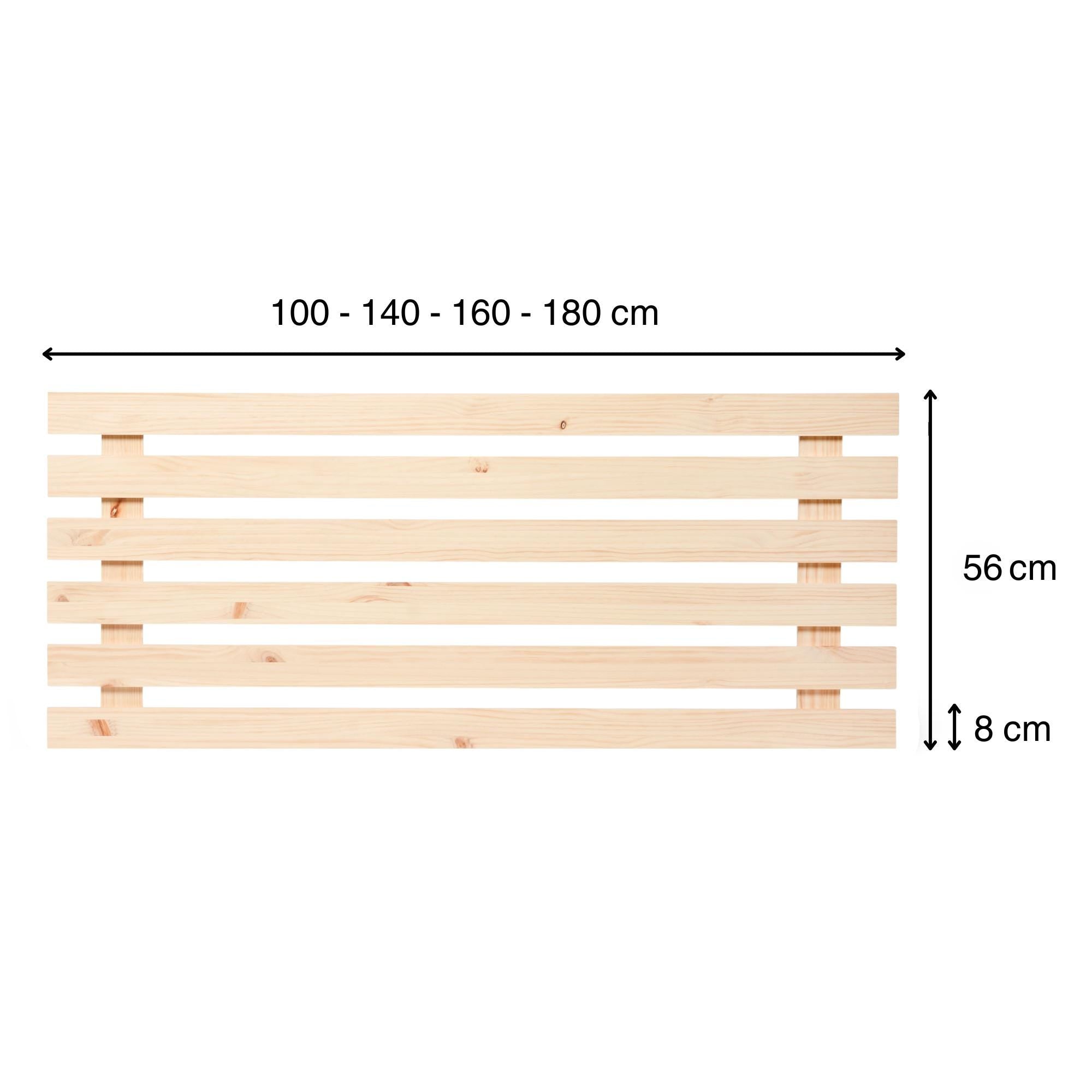 AINO Cabecero de madera maciza. Acabado "N A T U R A L".