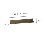 TATE Estante de madera maciza. Acabado 